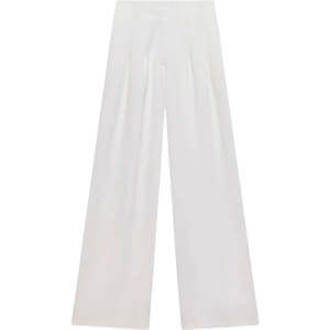 Mint Velvet White Wide Leg Darted Trousers